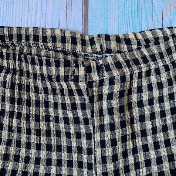 Casual Black and cream Gingham Pants - Picture 6 of 8